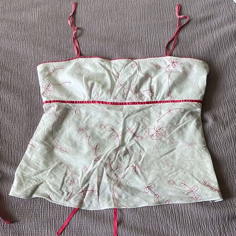 Pink Line Design Top